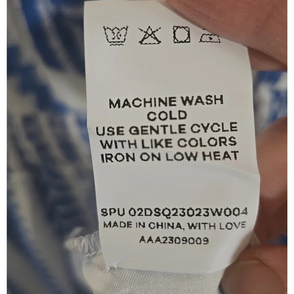 BloomChic Dress Geometric Striped Pocket Slits Dolman Sleeve Empire Waist 12 - Picture 9 of 9